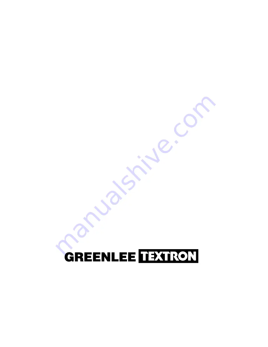 Greenlee MPM-120 Instruction Manual Download Page 40