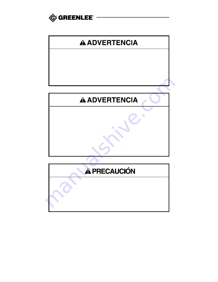 Greenlee PDMM-10 Instruction Manual Download Page 20