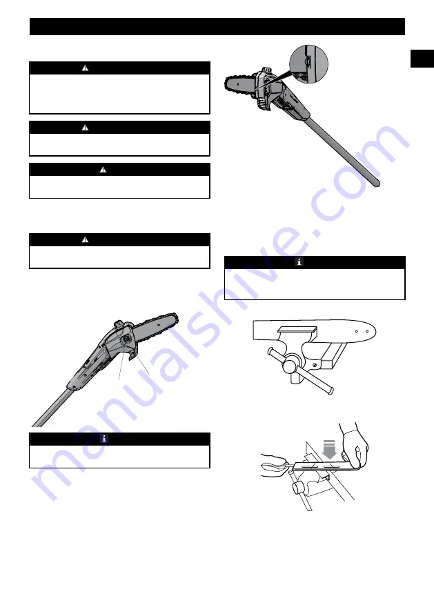 GreenWorks Pro 60V UltraPower PS60L01 Operator'S Manual Download Page 23