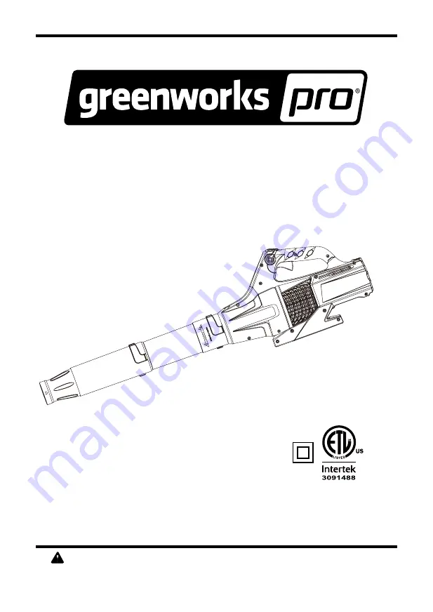 GreenWorks Pro BL80L00 Скачать руководство пользователя страница 19