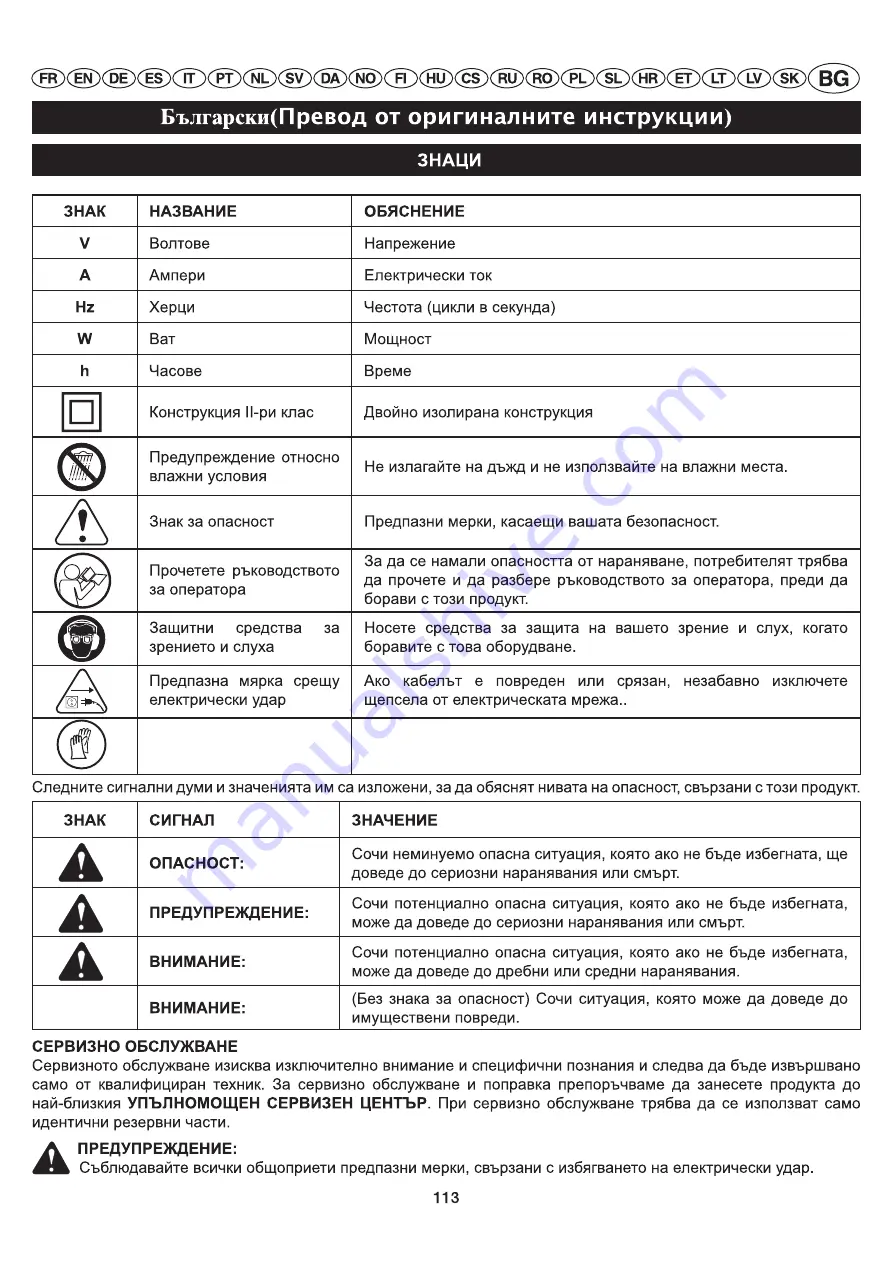 GreenWorks Tools 22077 Operator'S Manual Download Page 117