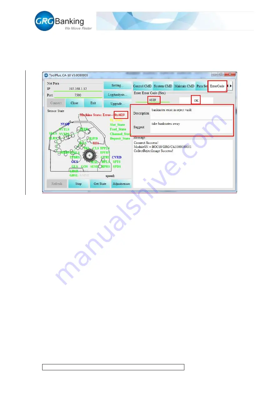 GRG Banking CA-10 User Manual Download Page 33