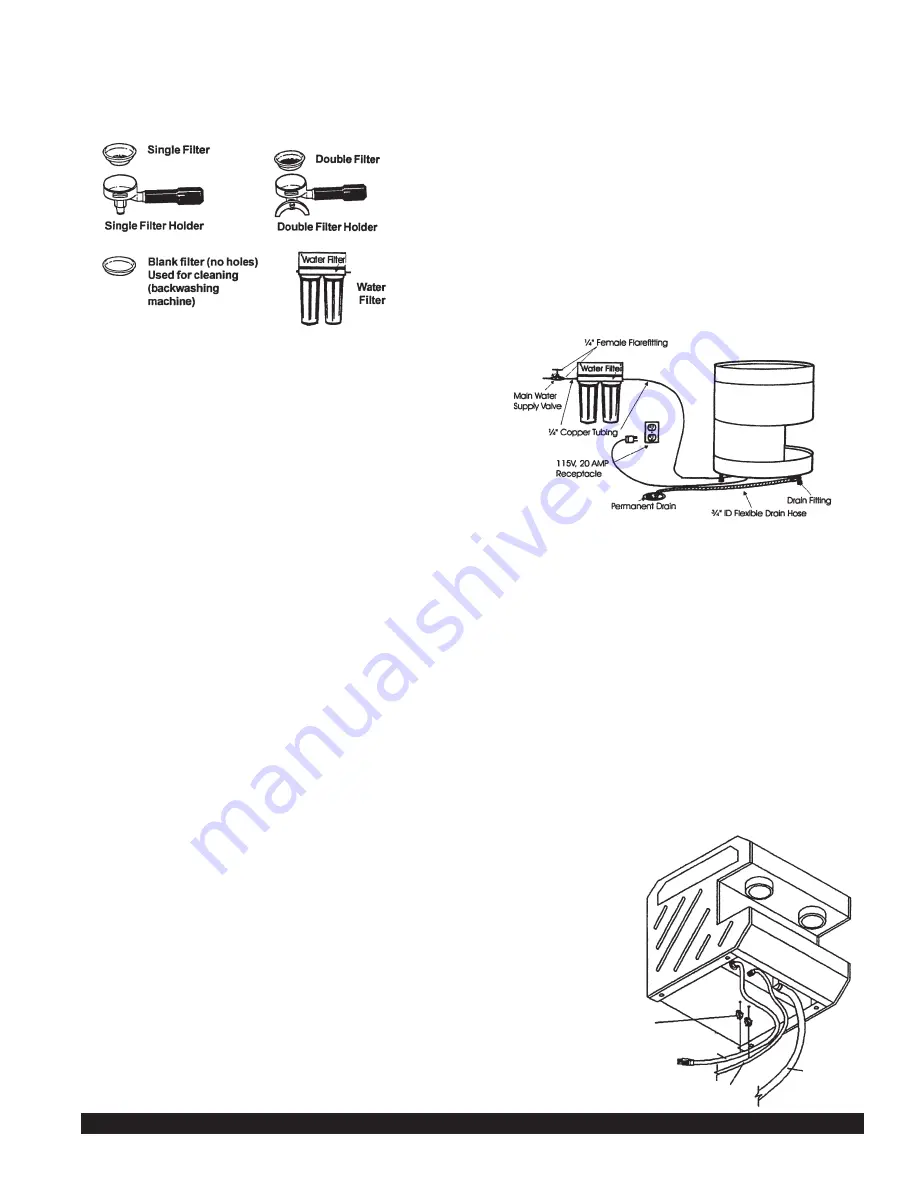 Grindmaster Espressimo 1750 Operating & Installation Manual Download Page 7