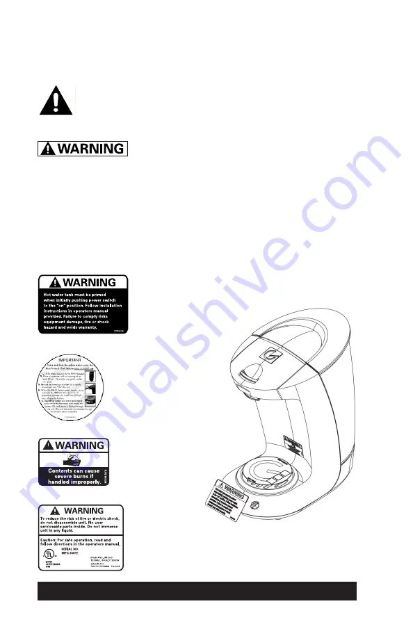 Grindmaster GPOD001 Operator'S Manual Download Page 4