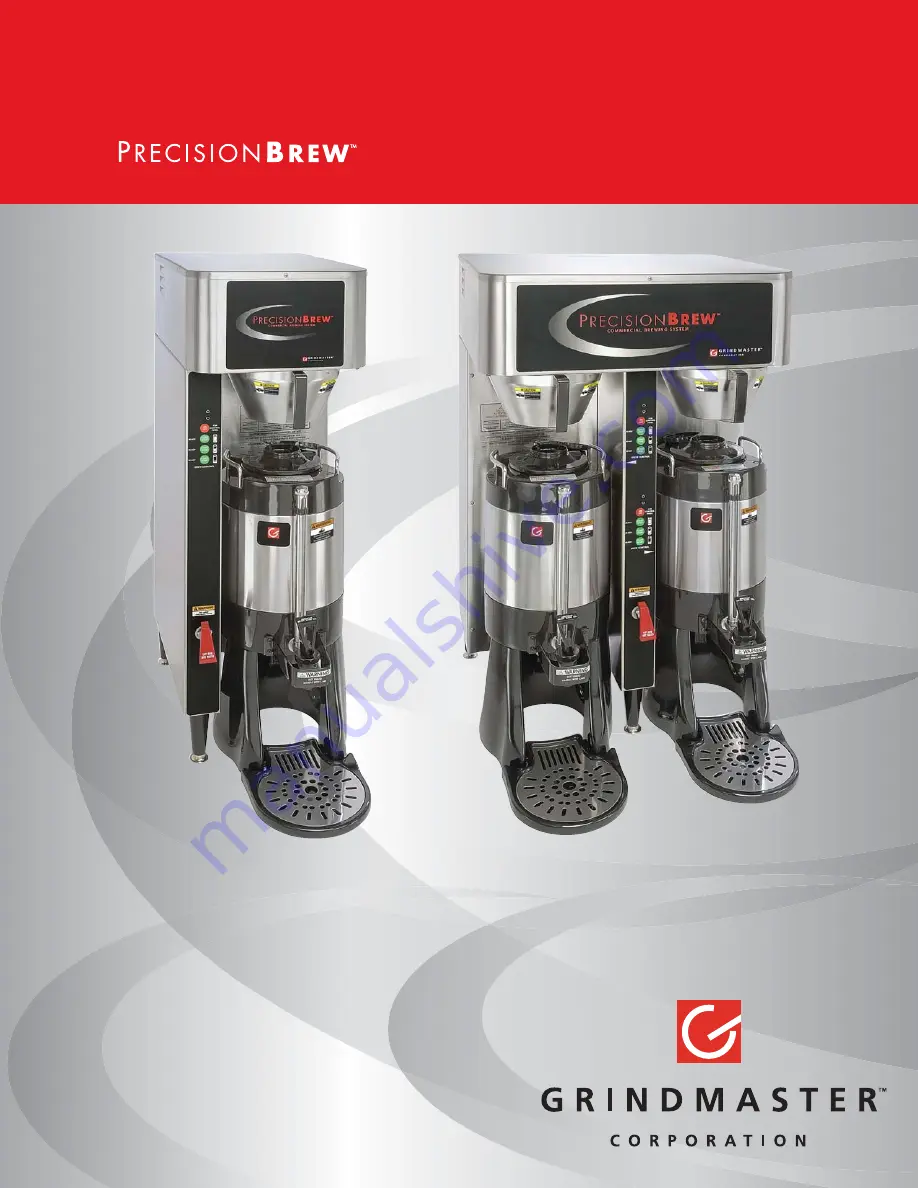 Grindmaster PrecisionBrew PBIC-330 Скачать руководство пользователя страница 1