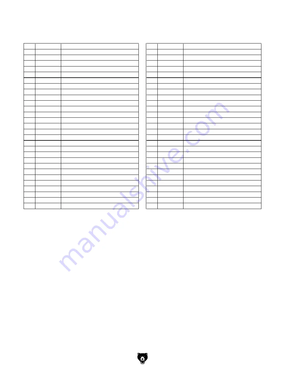 Grizzly G0460 Parts List Download Page 5