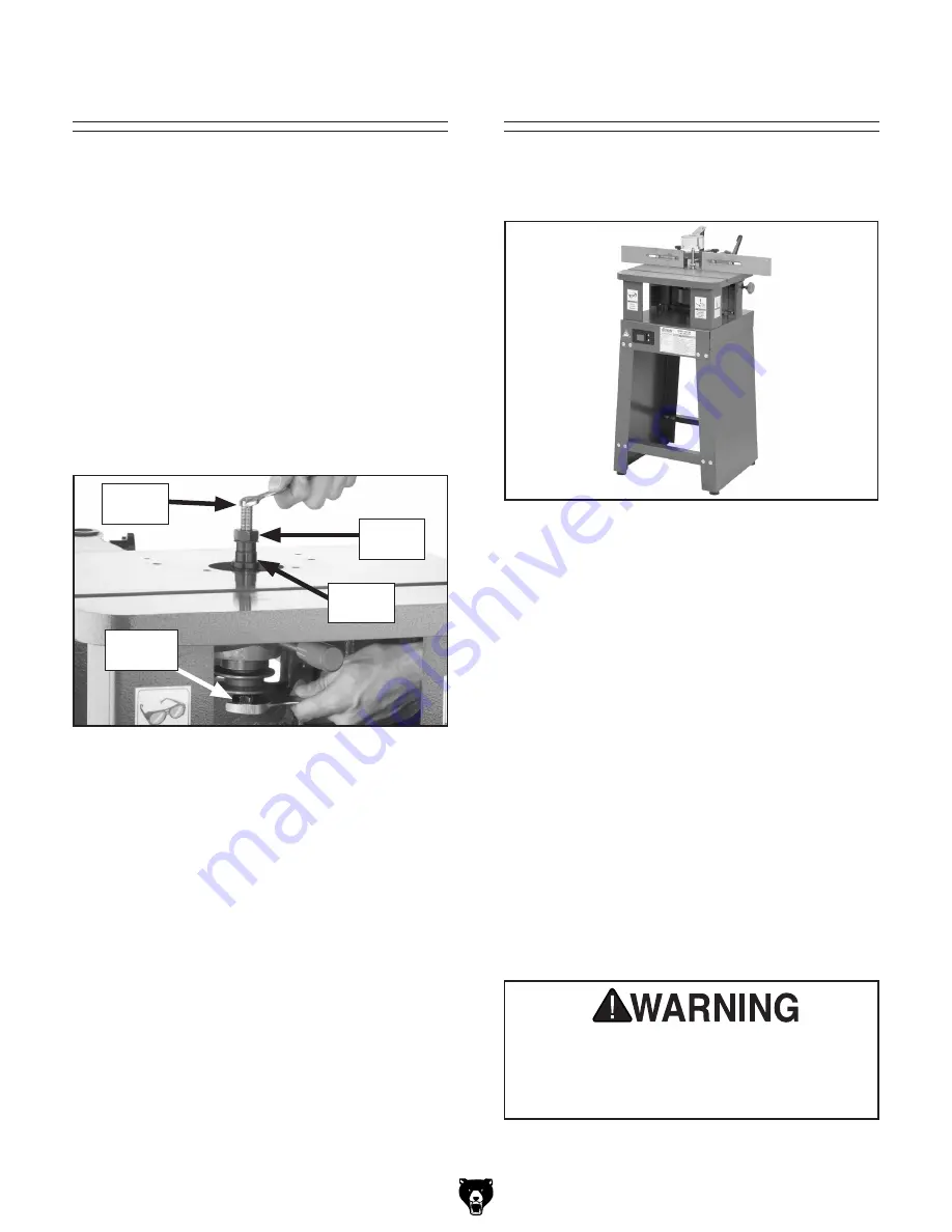 Grizzly G0510Z Instruction Manual Download Page 19