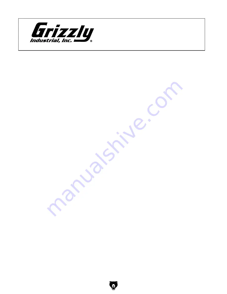 Grizzly G0670 Owner'S Manual Download Page 6