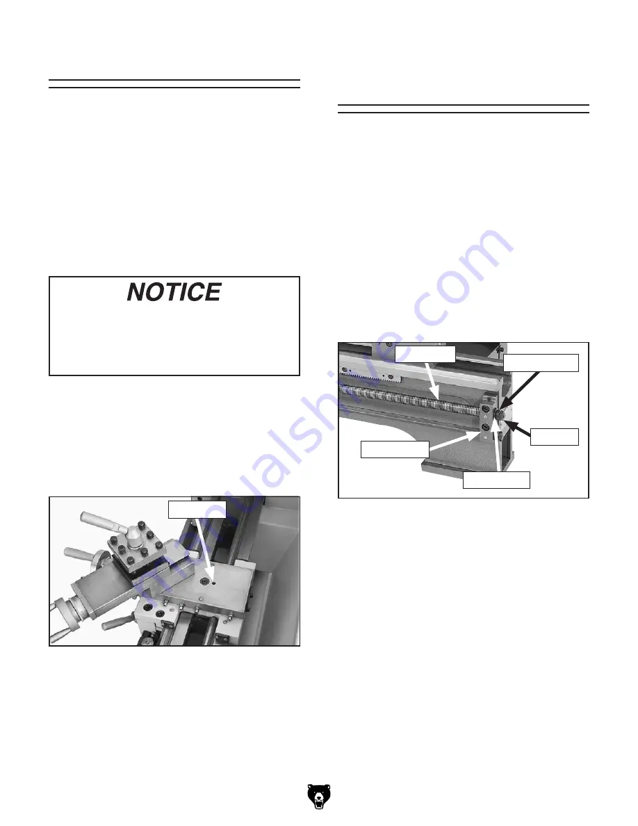 Grizzly G0773 Owner'S Manual Download Page 73