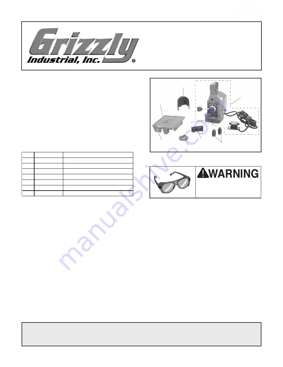 Grizzly H8370 Скачать руководство пользователя страница 1