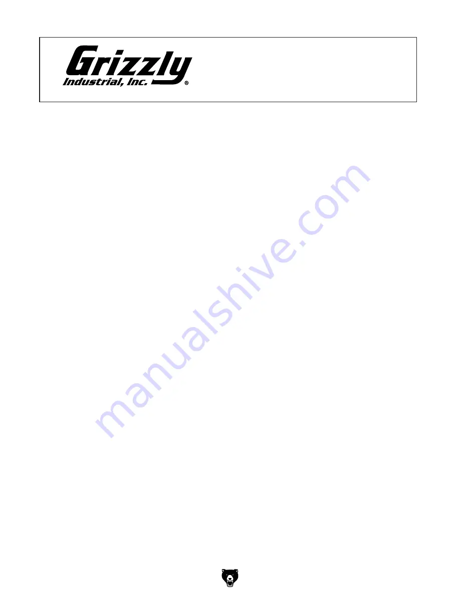 Grizzly Hand Puncher T21321 Owner'S Manual Download Page 6