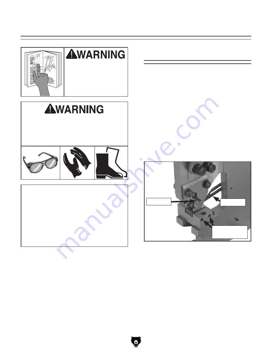 Grizzly Hand Puncher T21321 Owner'S Manual Download Page 15