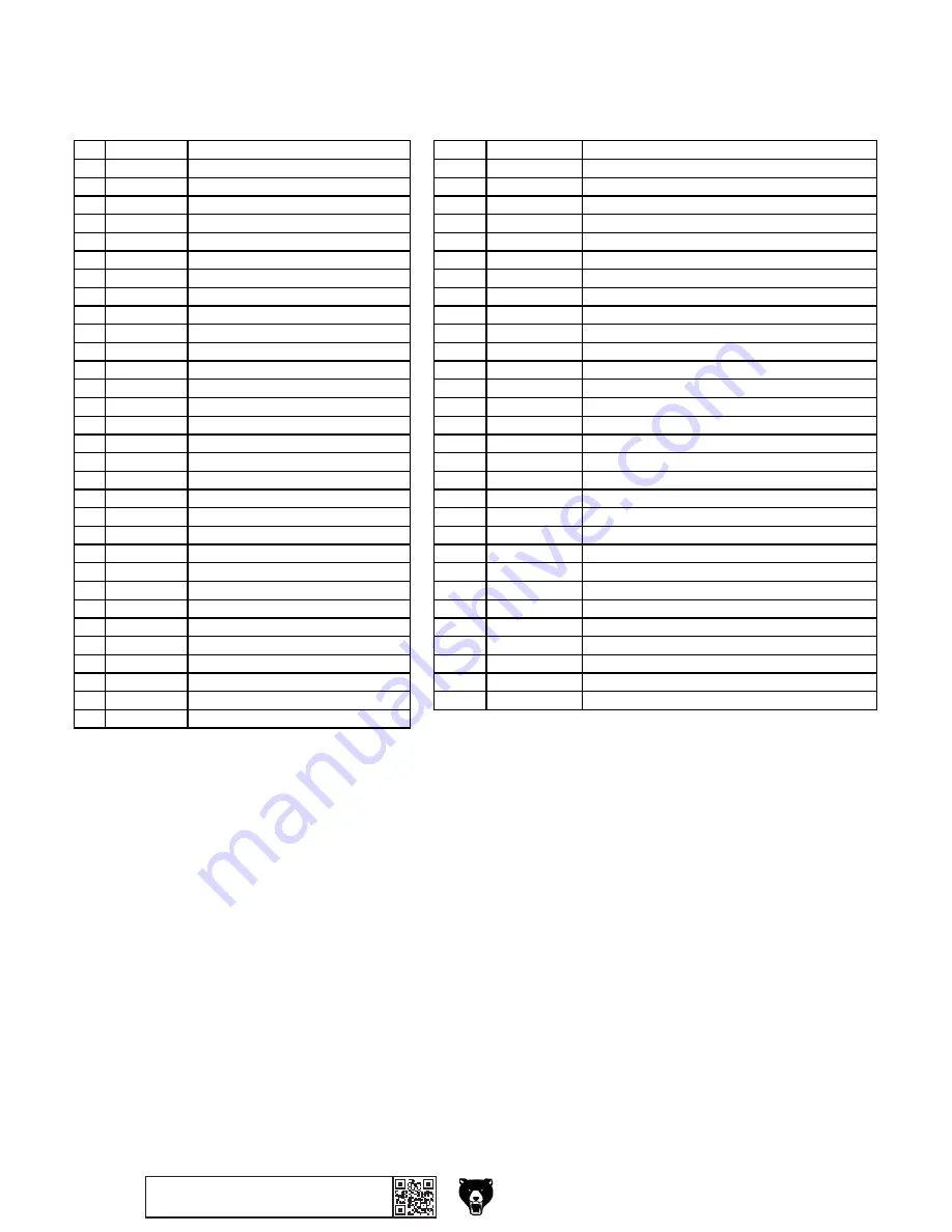 Grizzly Line Boring Machine G0642 Owner'S Manual Download Page 38