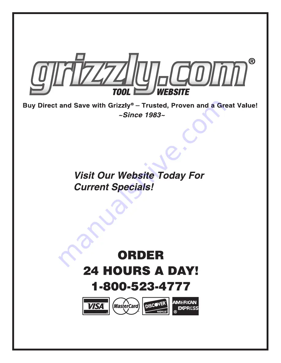 Grizzly Line Boring Machine G0642 Owner'S Manual Download Page 48