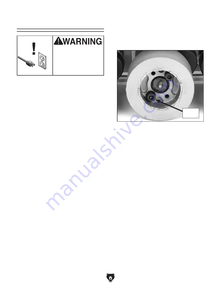 Grizzly Power Feeder G4176 Owner'S Manual Download Page 26