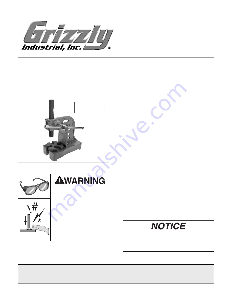 Grizzly T26413 Скачать руководство пользователя страница 1