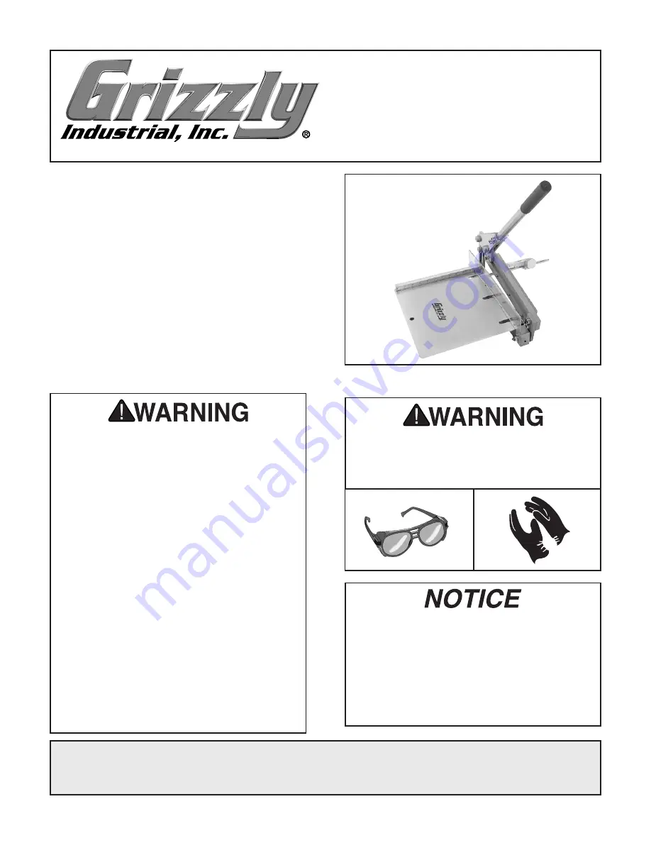 Grizzly T27140 Скачать руководство пользователя страница 1