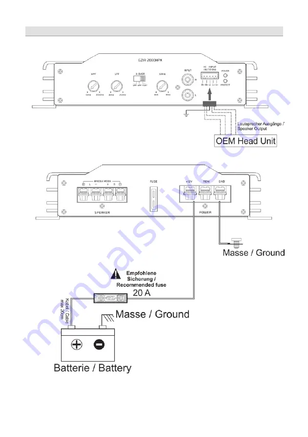 Ground Zero GZIA 1.300HPX-B Owner'S Manual Download Page 13