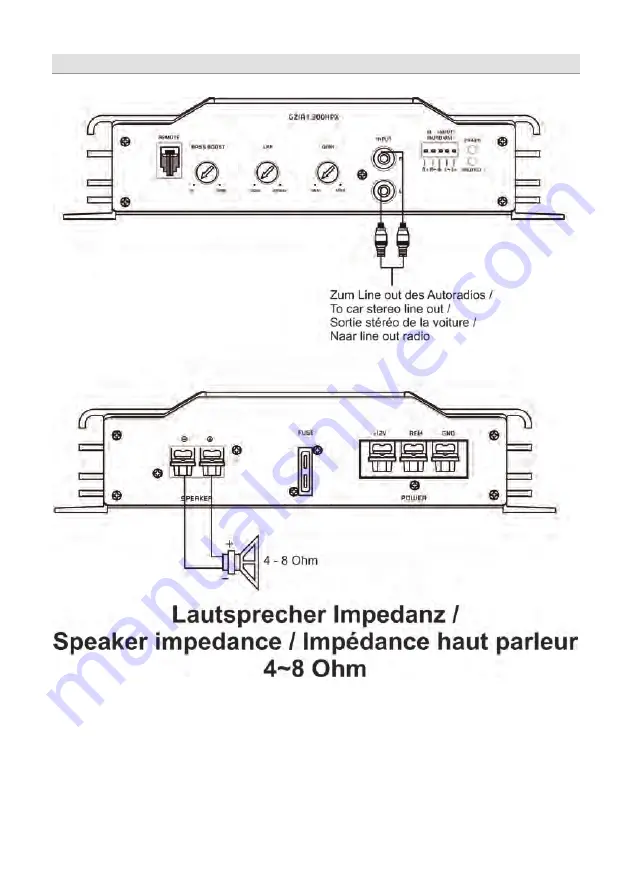 Ground Zero GZIA 1.300HPX-B Owner'S Manual Download Page 18