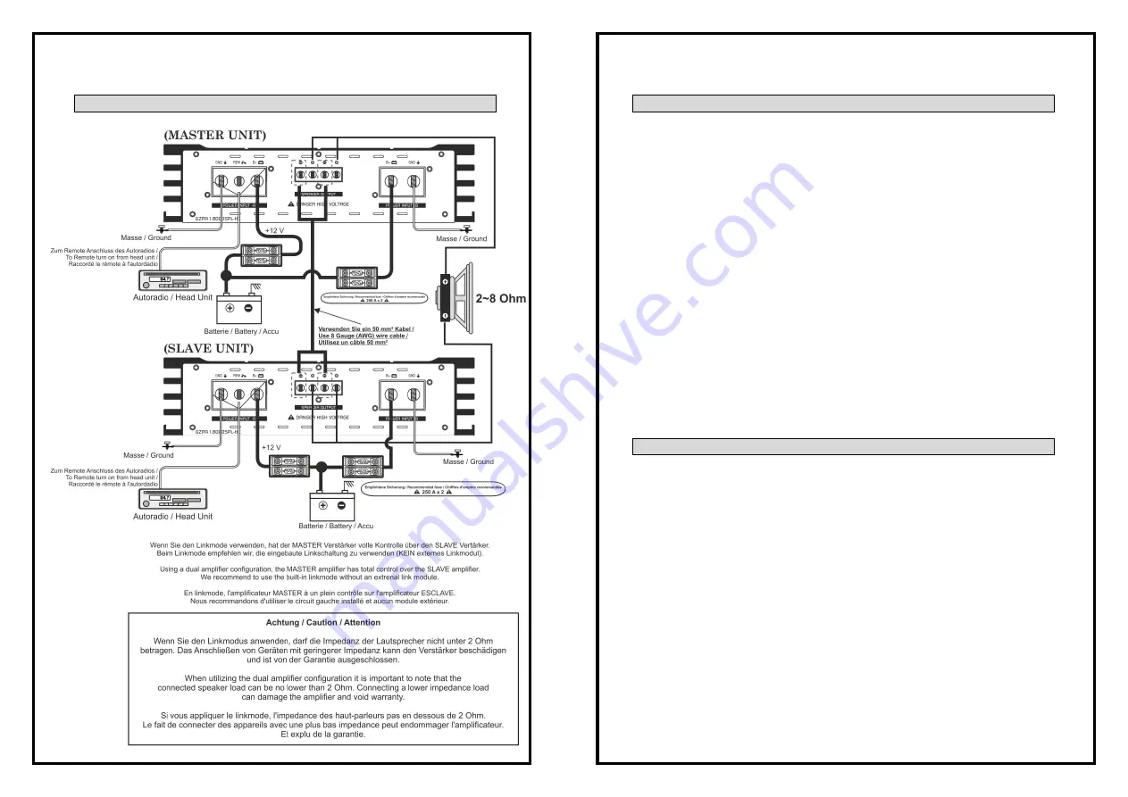 Ground Zero GZPA 1.8000SPL-HC Owner'S Manual Download Page 10