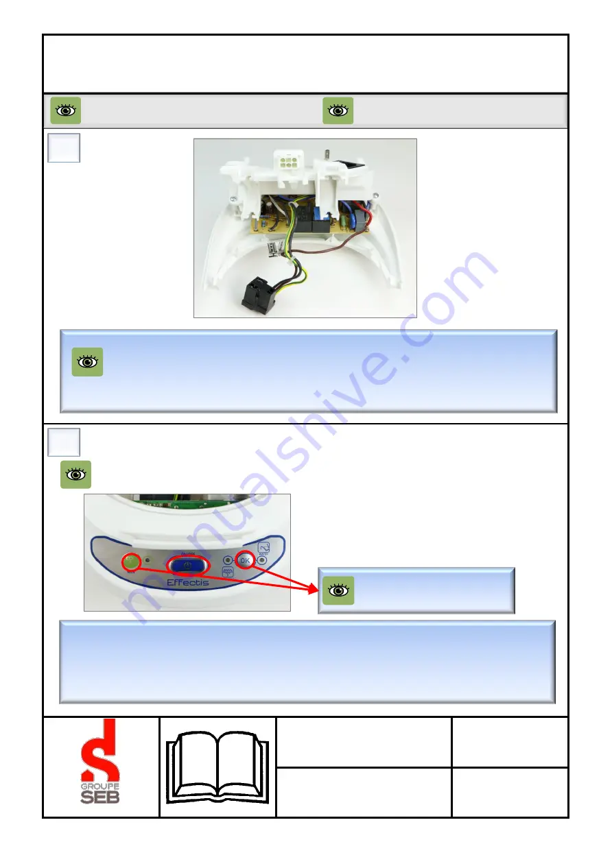 Groupe SEB Calor GV676 Series Service Manual Download Page 20