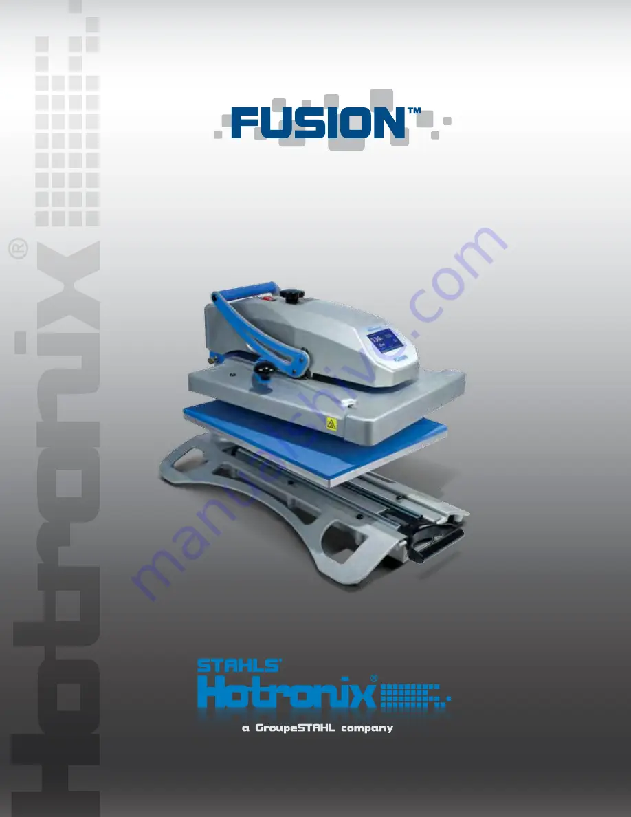 GroupeSTAHL HOTRONIX FUSION Operator'Smanual Download Page 1