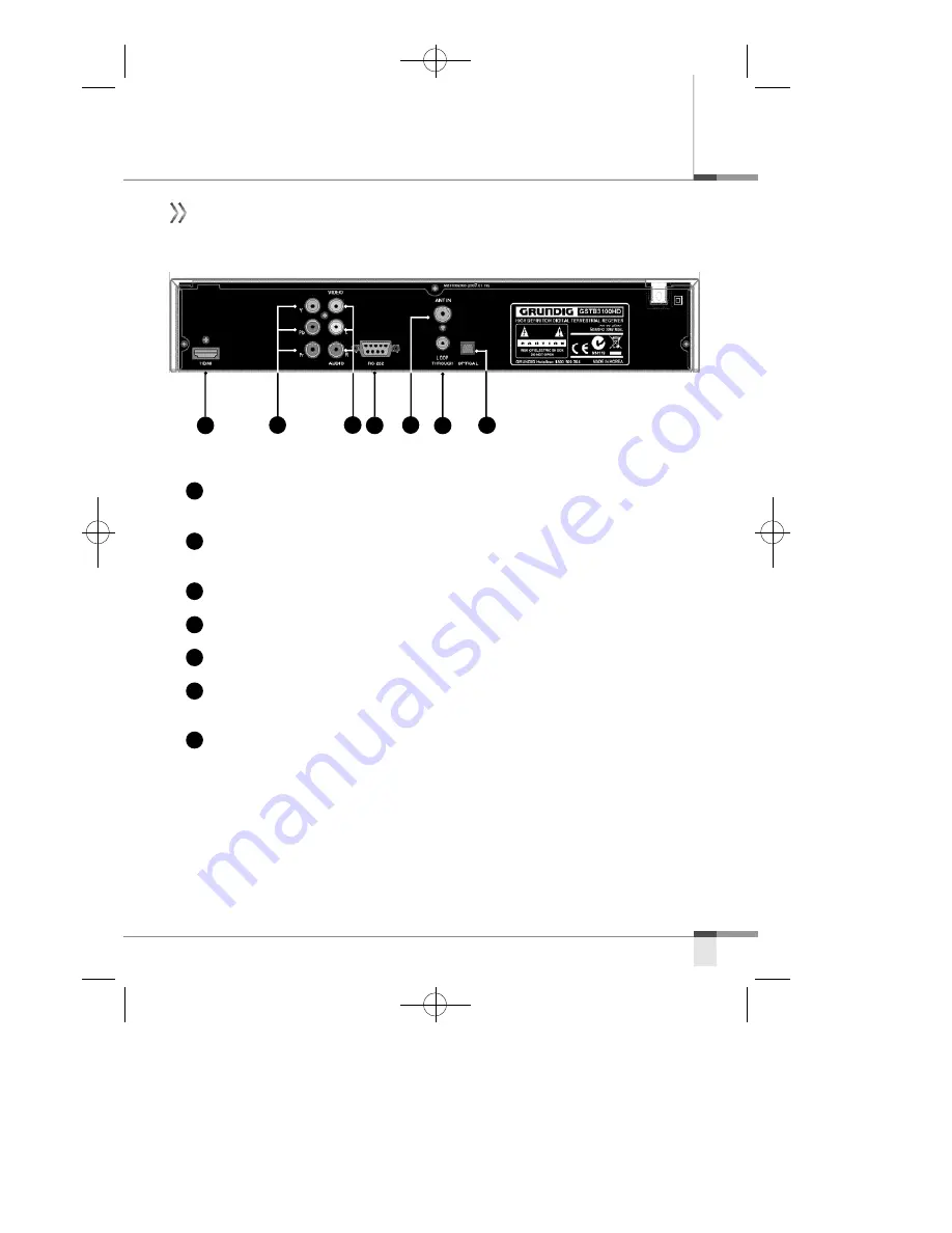 Grundig GSTB 3100HD Manual Download Page 7