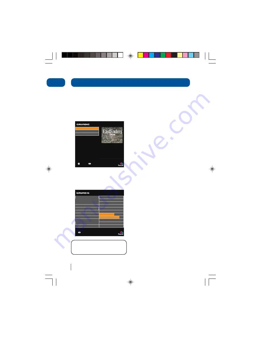 Grundig GUFSAT01HD Instruction Manual Download Page 8