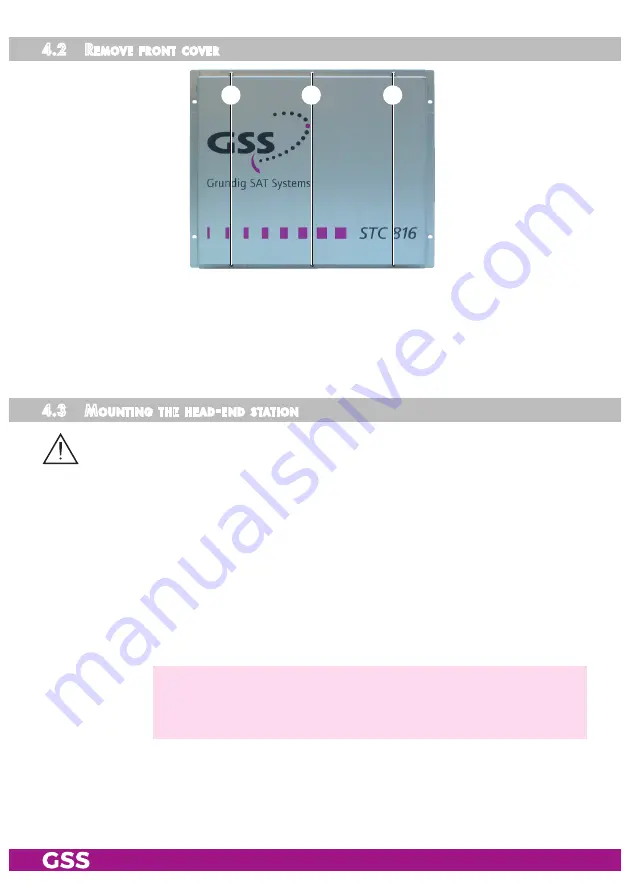 GSS GSS.standard STC 816 Скачать руководство пользователя страница 14