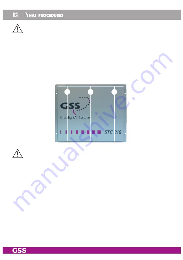 GSS GSS.standard STC 816 Скачать руководство пользователя страница 36