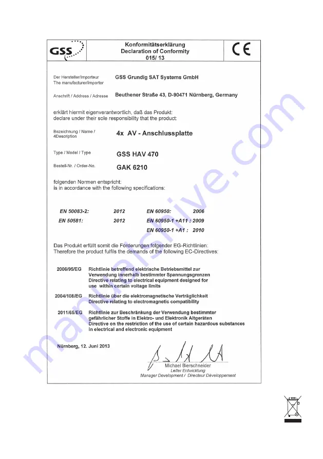 GSS HAV 470 Assembly Instructions Manual Download Page 12