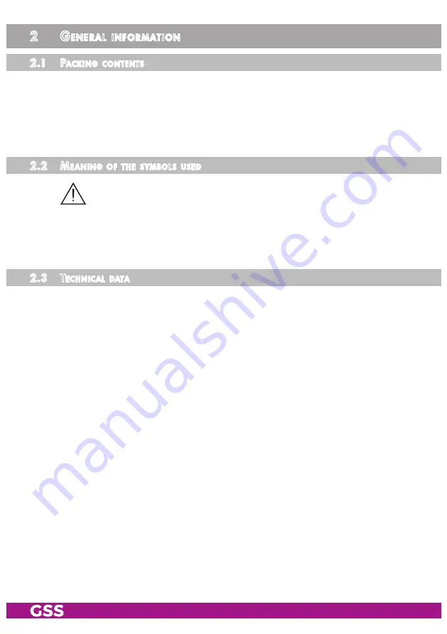 GSS PHDQ 8008 TSR Assembly Instruction Manual Download Page 5