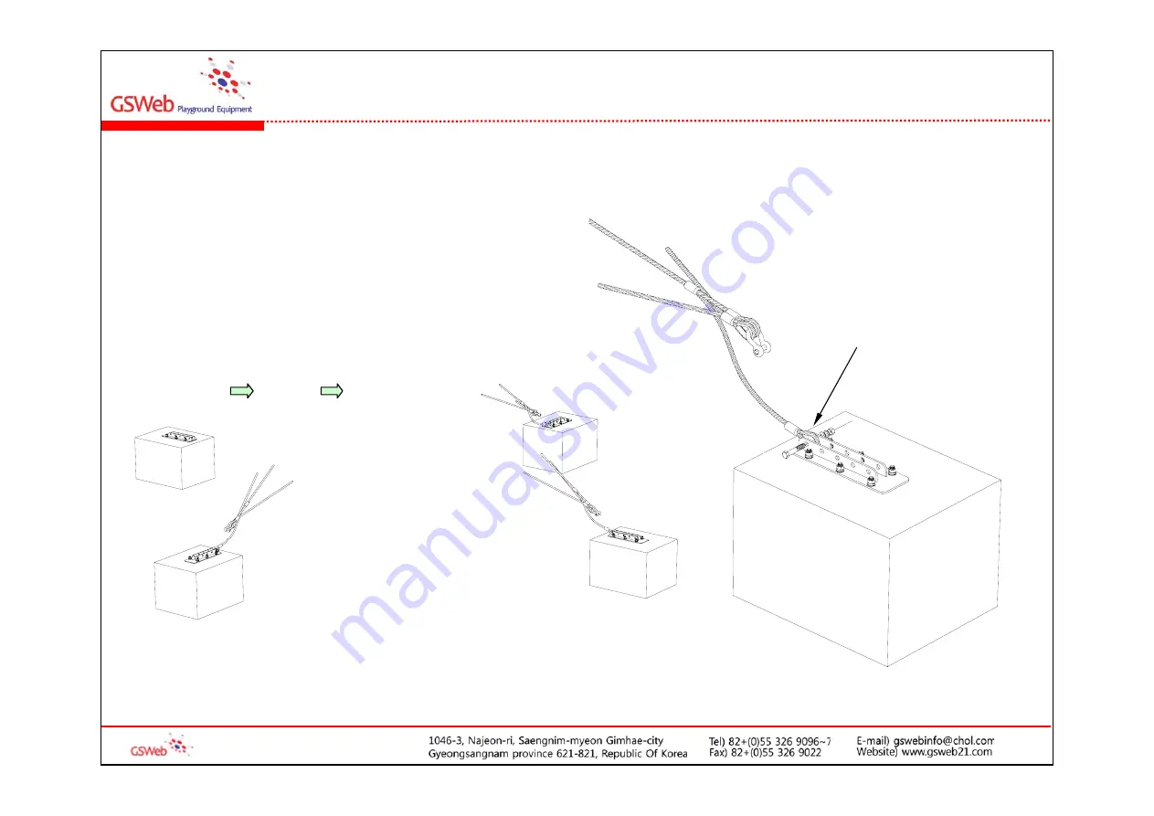 GSWeb Playground Equipment GS-W1001 Installation Manual Download Page 14