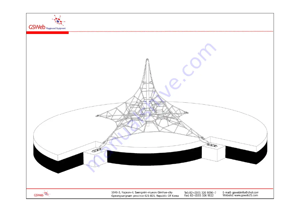 GSWeb Playground Equipment GS-W1001 Installation Manual Download Page 20