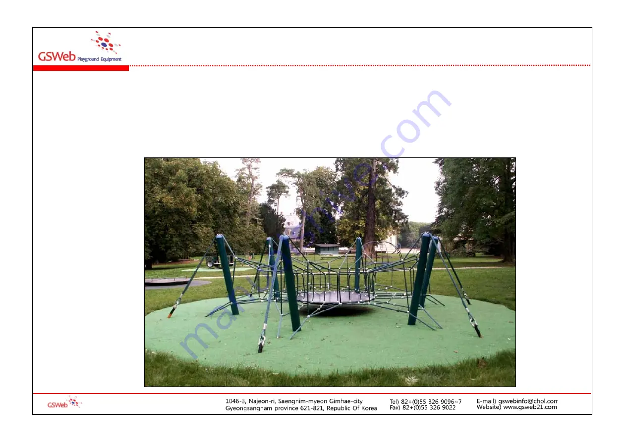 GSWeb Playground Equipment GS-W5002 Скачать руководство пользователя страница 3