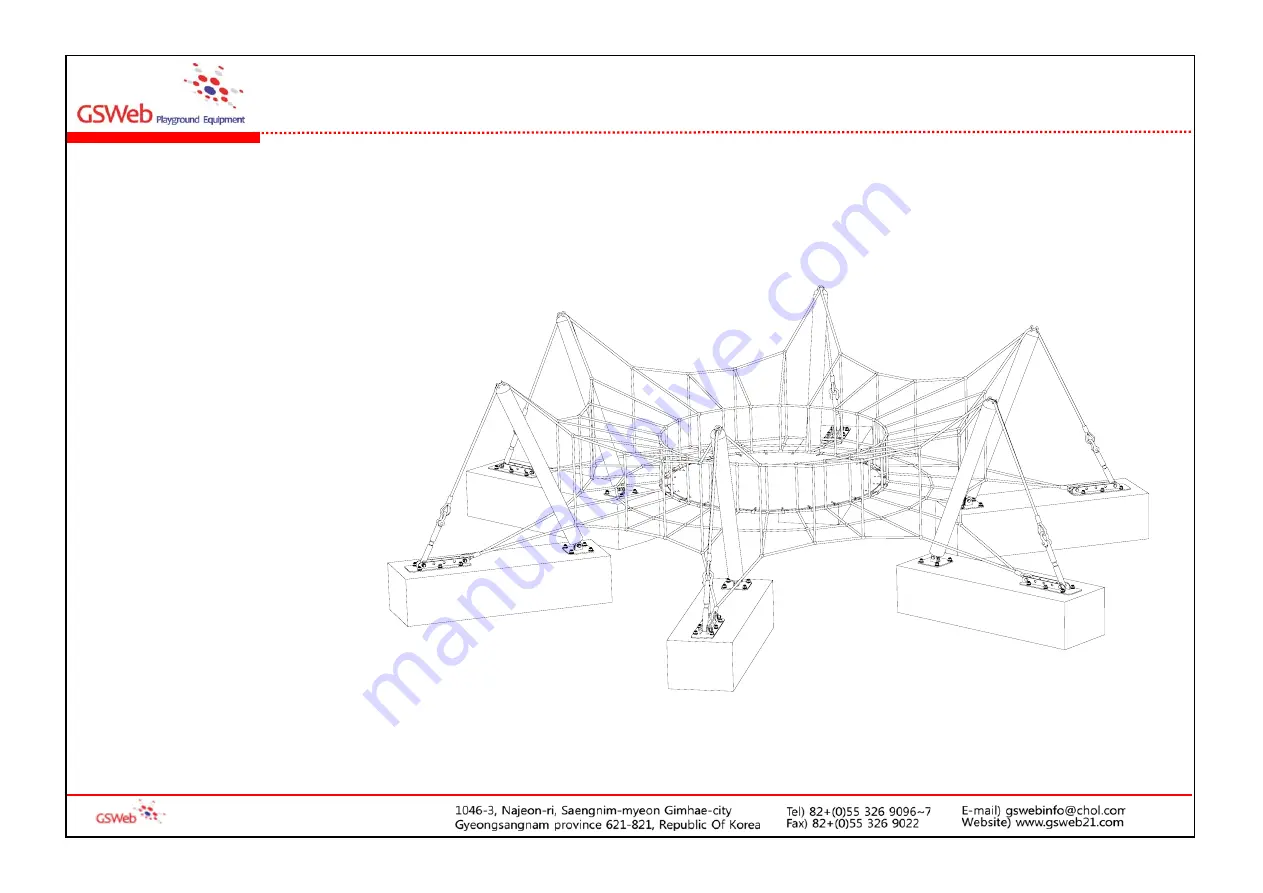 GSWeb Playground Equipment GS-W5002 Installation Manual Download Page 4