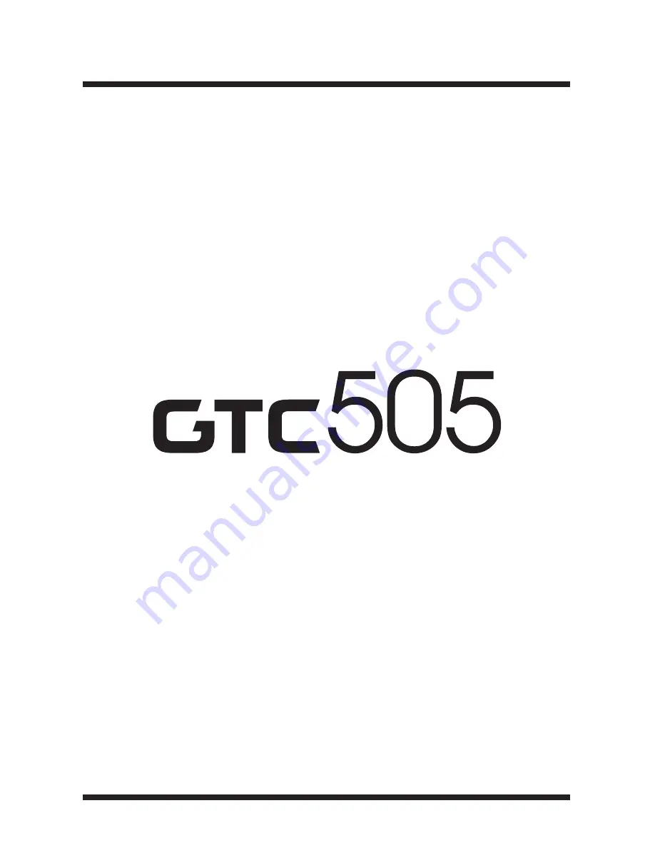 GTC GTC505 User Manual Download Page 1