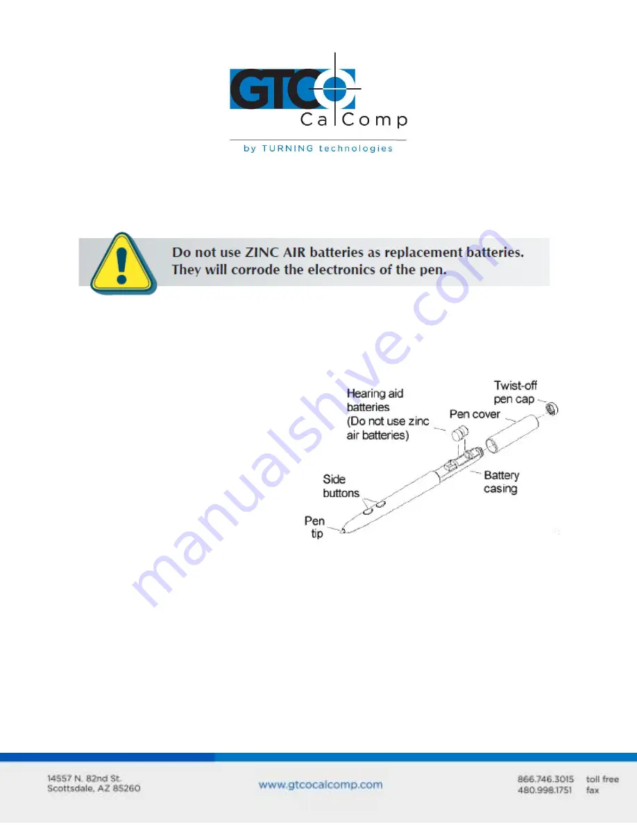 GTCO CalComp Accutab VI User Manual Download Page 36