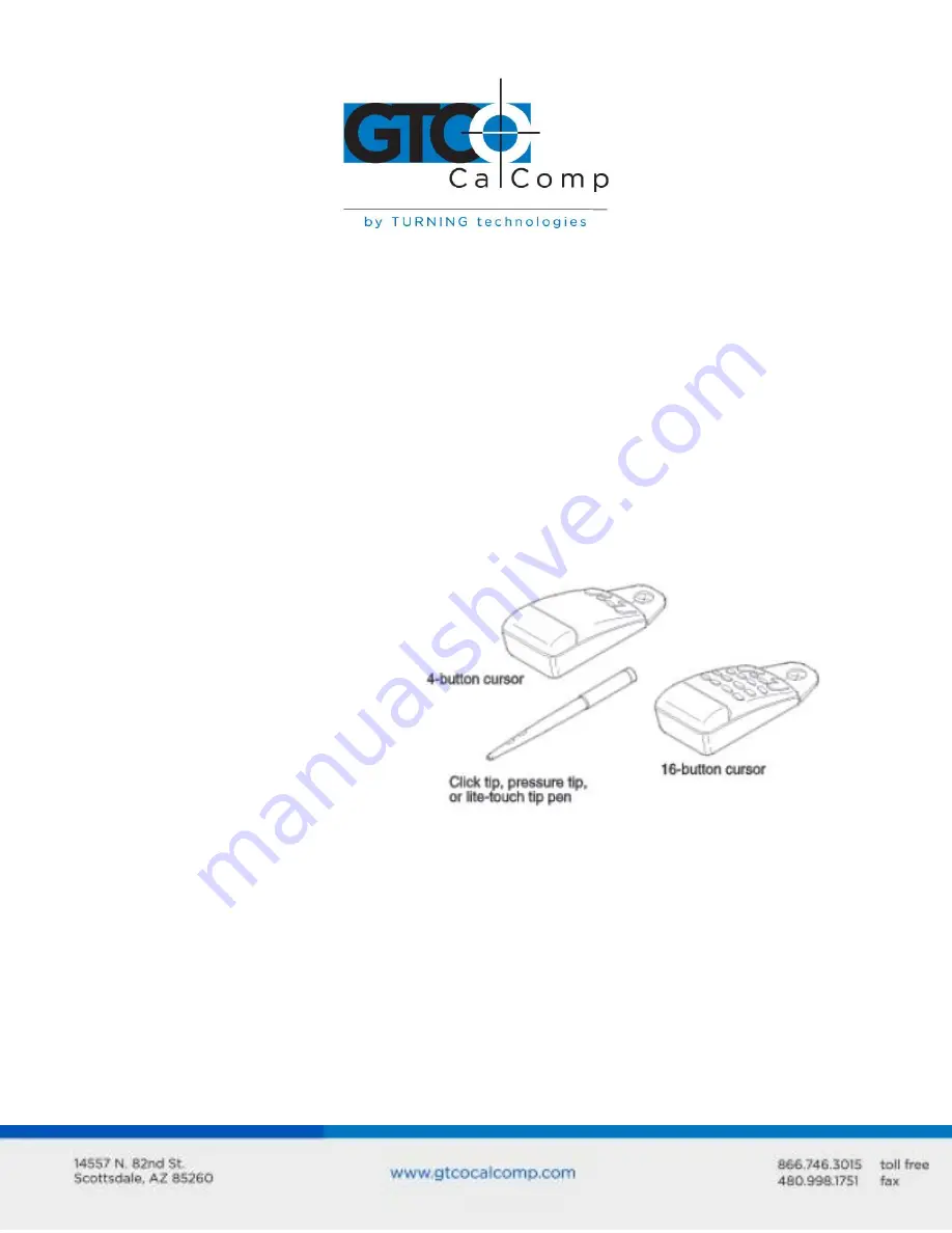 GTCO CalComp Drawingboard IV Скачать руководство пользователя страница 5