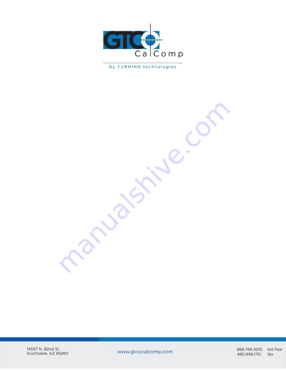 GTCO CalComp MM II 1201 User Manual Download Page 37