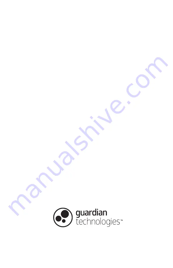 Guardian APH406 Use & Care Instructions Manual Download Page 9