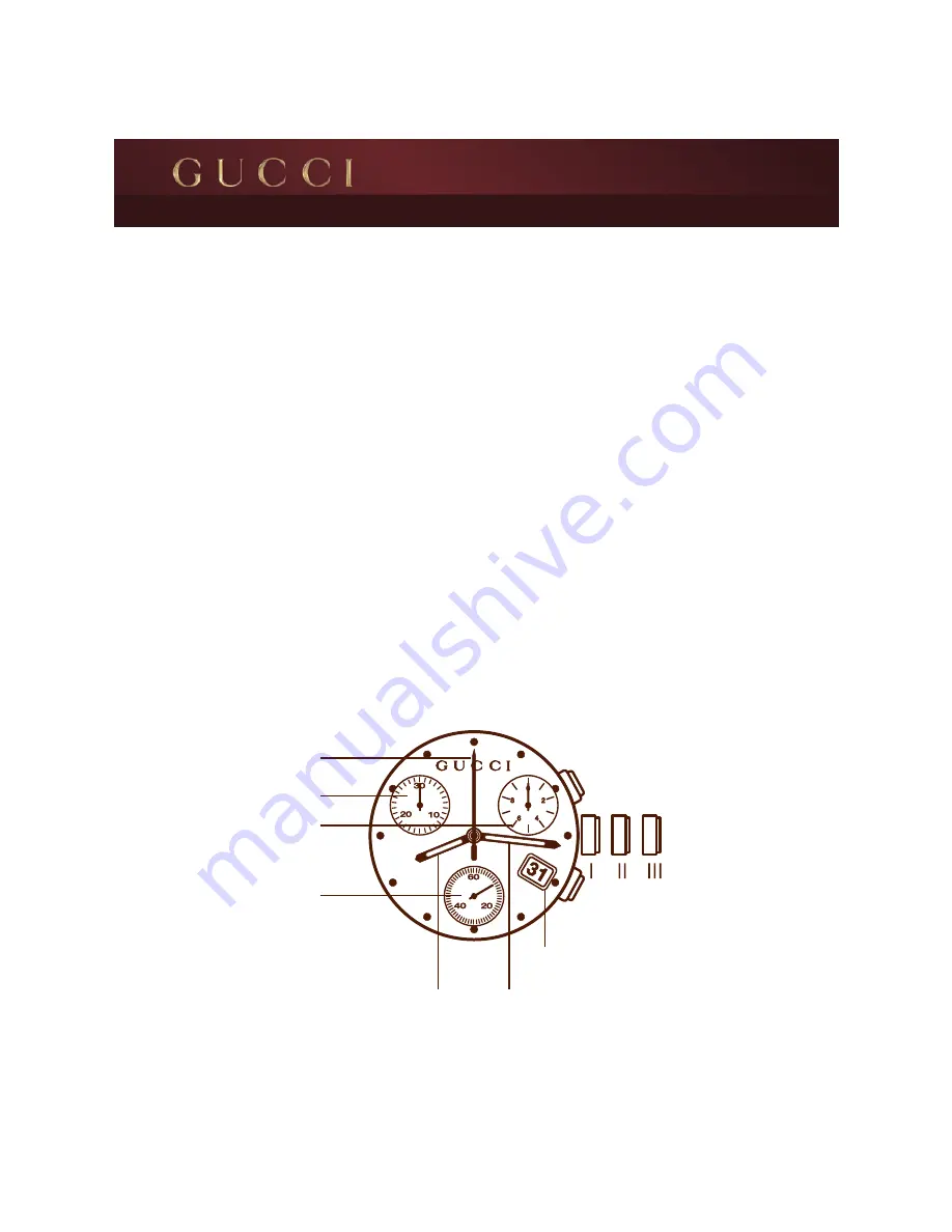 Gucci STANDARD WATCHES Скачать руководство пользователя страница 8