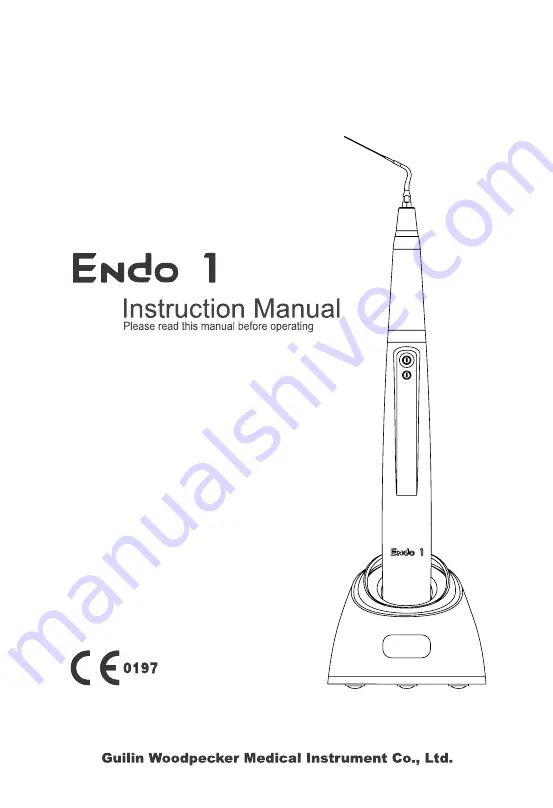 Guilin Woodpecker Medical Instrument Endo 1 Instruction Manual Download Page 1