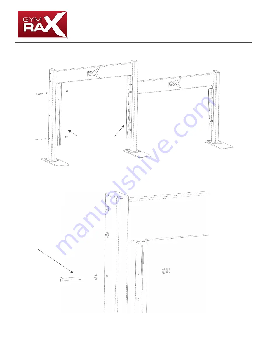 GYM RAX STREAMLINE Installation Manual Download Page 10