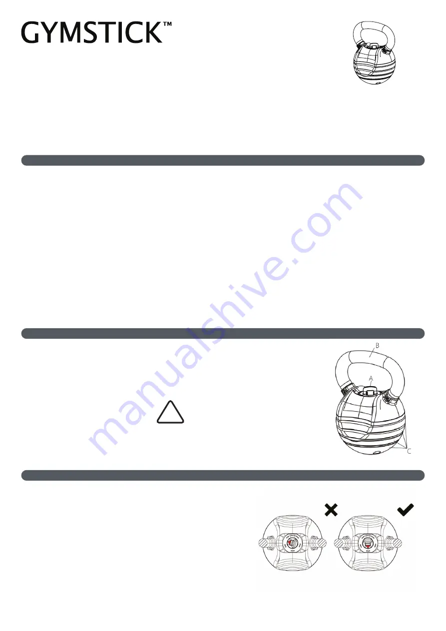 Gymstick GY61032 Quick Start Manual Download Page 1