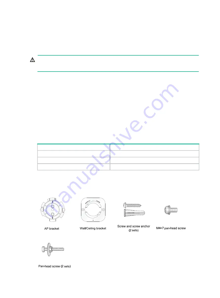 H3C WA538 Installation Manual Download Page 7