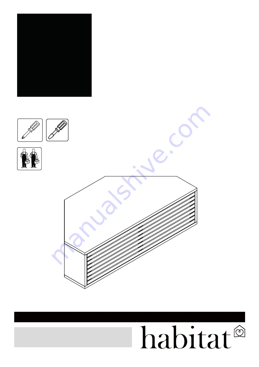 Habitat MAX Corner AV Oak Assembly Instructions Manual Download Page 1