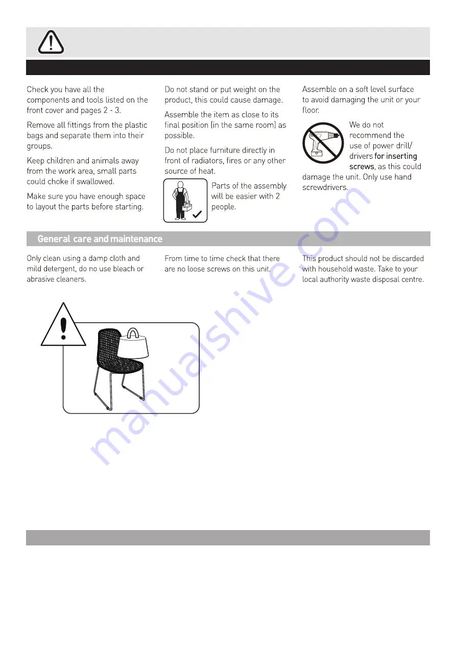 Habitat Mickey MICK-CH-AW14-A Assembly Instructions Download Page 2