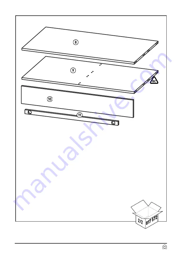 Habitat Milla 817570 Assembly Instructions Manual Download Page 7