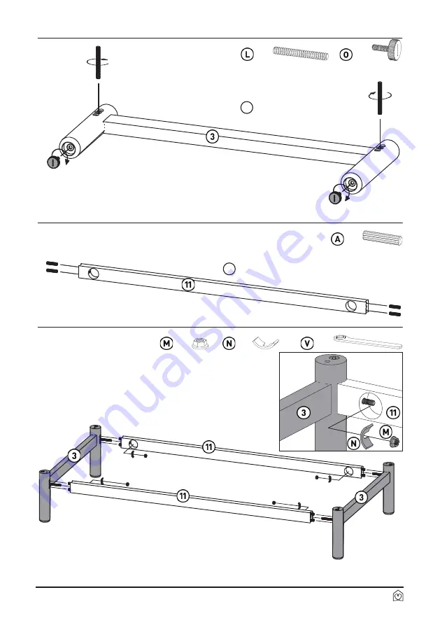 Habitat Milla 817570 Assembly Instructions Manual Download Page 11